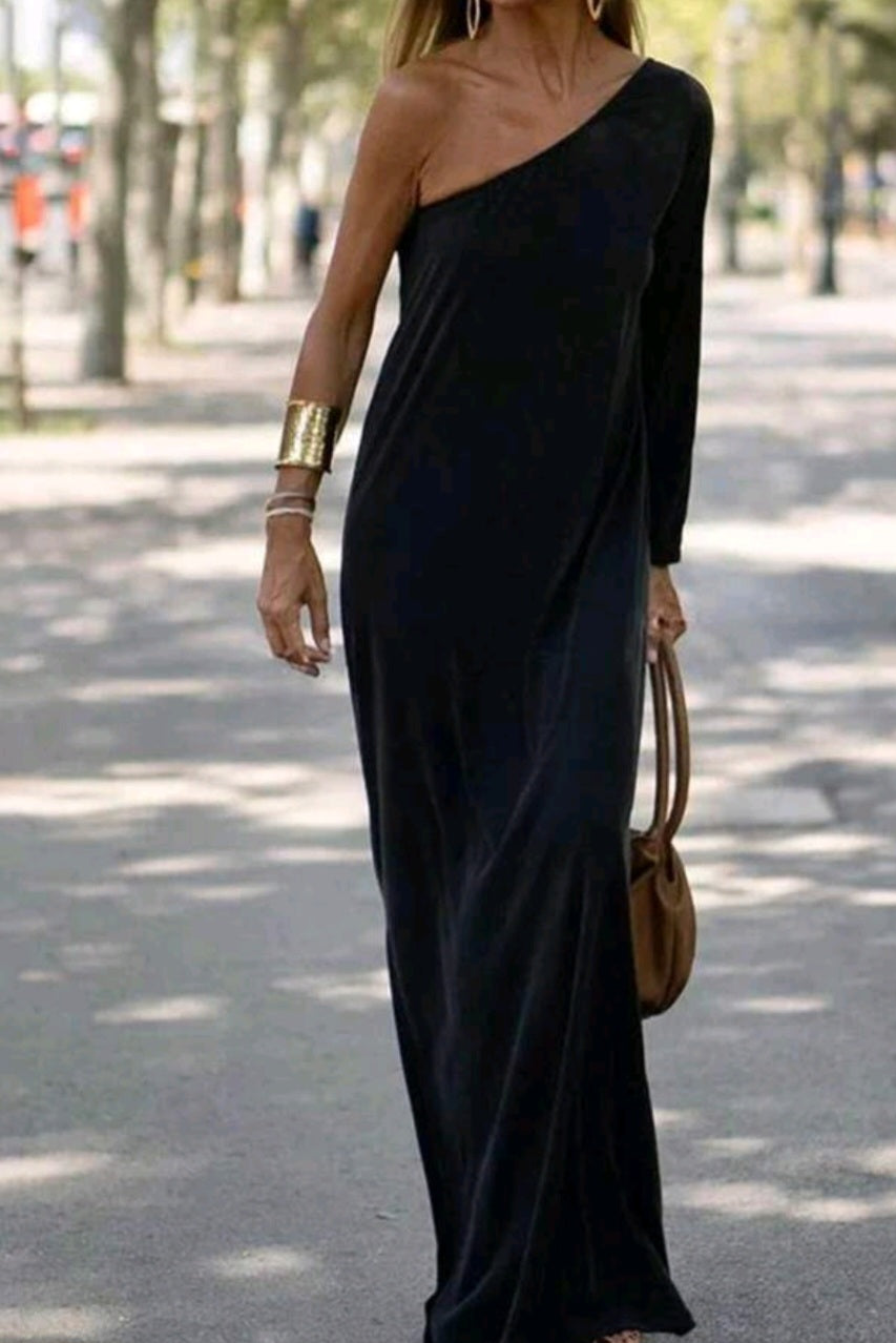 Black Off Shoulder Dress